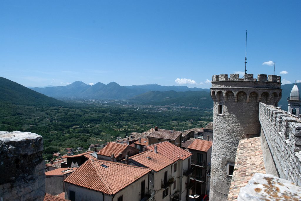 Panorama dal castello Pignatelli a Monteroduni