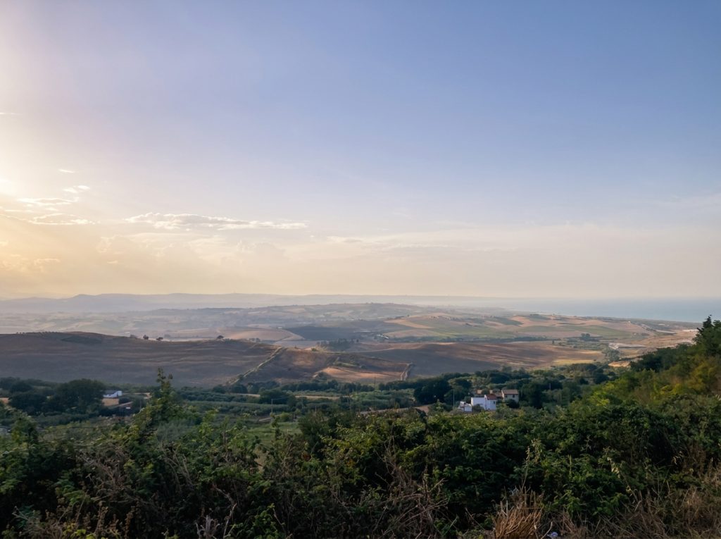 Cosa vedere a Petacciato: panorama dal belvedere di via Pasolini